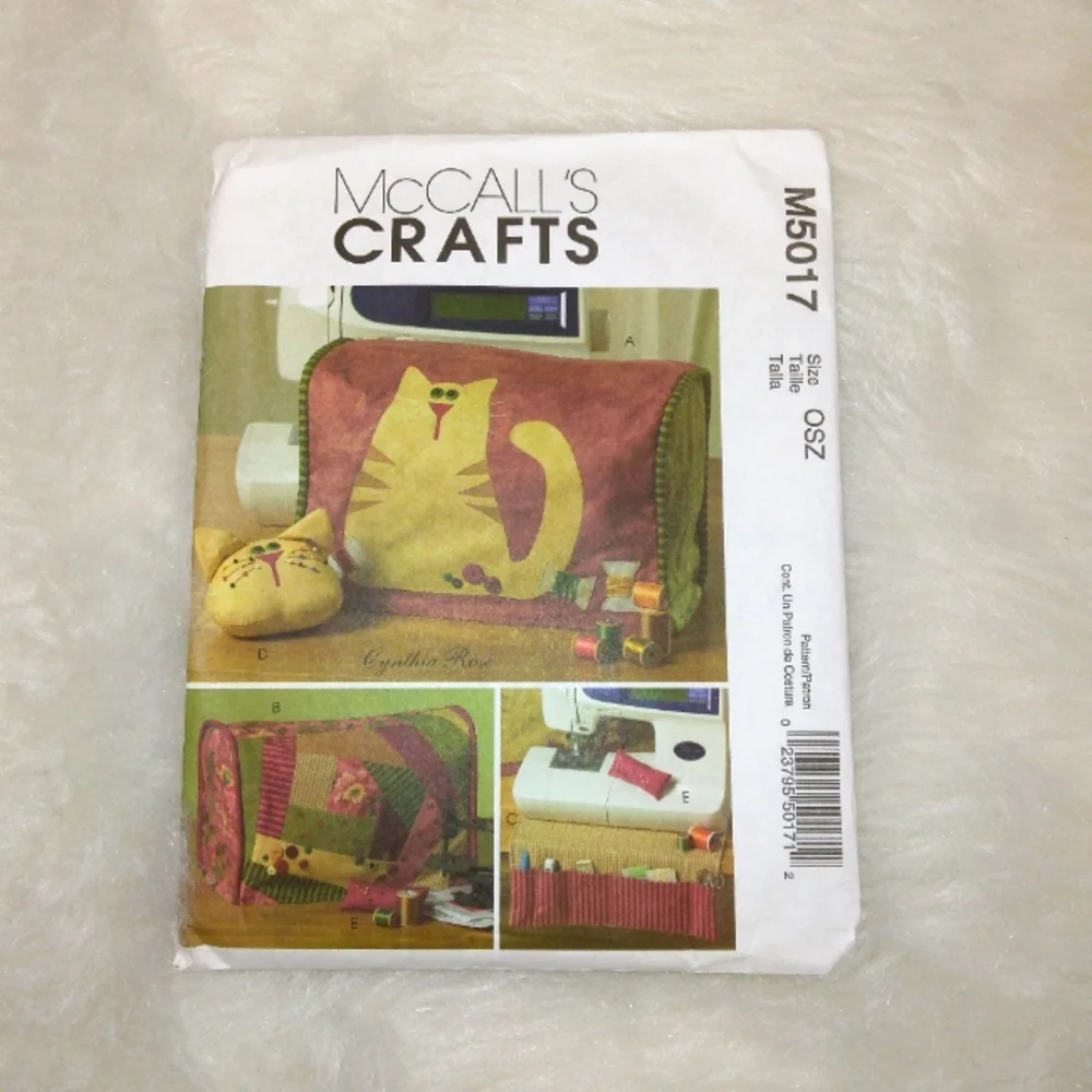 McCall's M5017 Sewing Machine cover, pin cushion, mat